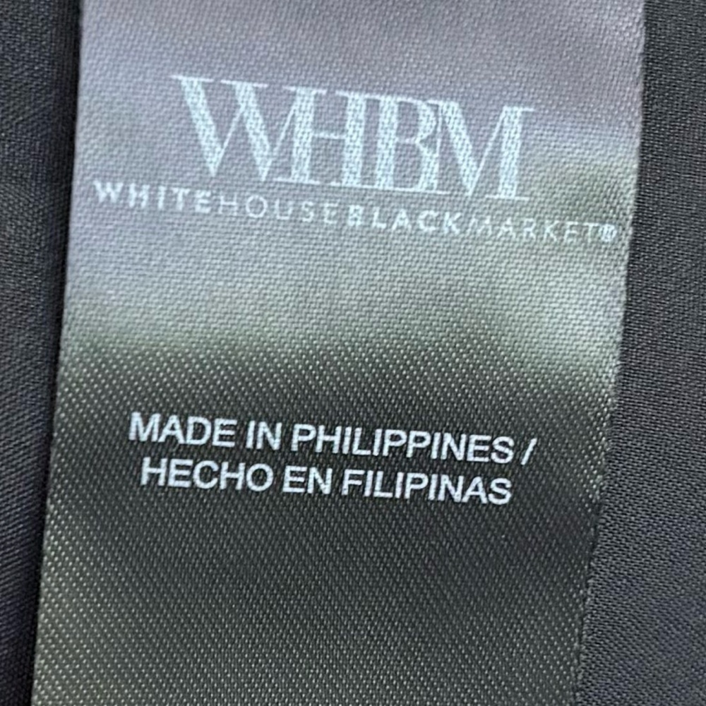 White House Black Market Black Flutter-Sleeve Studio Vest 💛Size 14 NWT - Picture 9 of 11